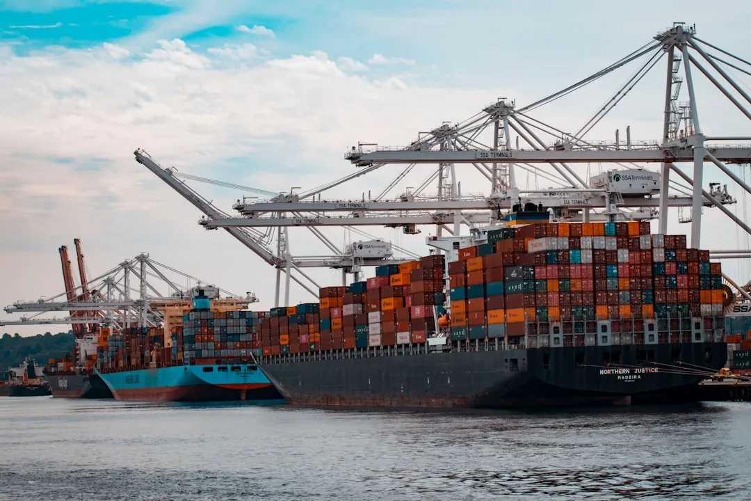 manifestación de valor electrónica: container port customs documents