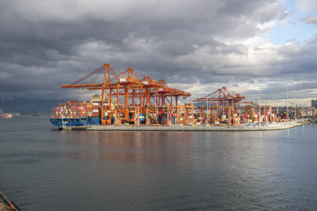 Cargo insurance: container ship on the open sea