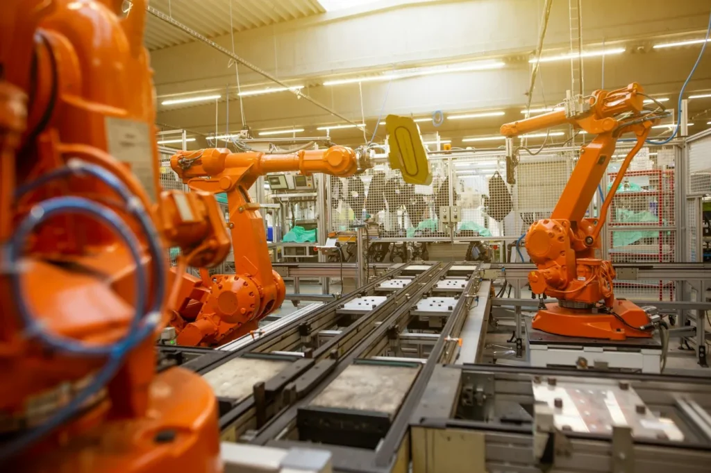 PROSEC: línea de ensamble automotriz con robots industriales